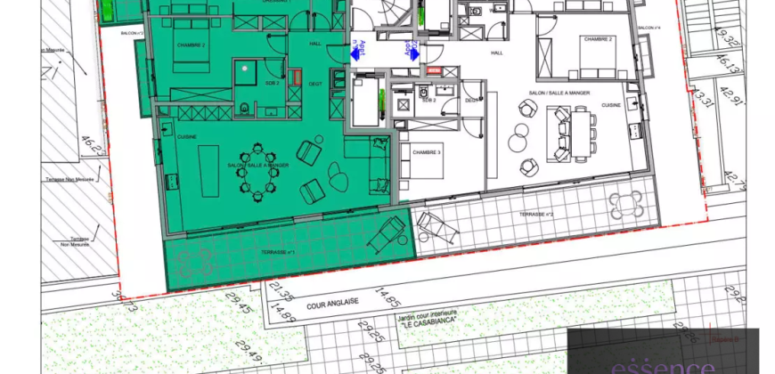 Villa Ariane – New Luxury 2-Bedroom Apartment on Boulevard d’Italie